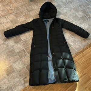 Lands’ End Full Length Down Puffer Coat XS